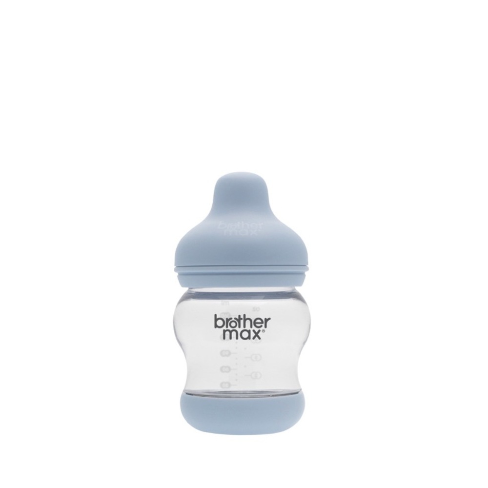 Brother Max Extra Wide Feeding Bottles Blue Brand New